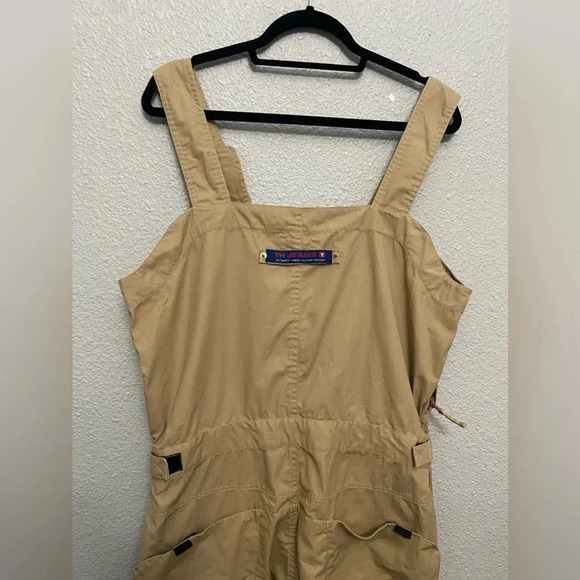 Vintage Tommy Hilfiger jumpsuit overalls carpenter size Large 90's wide‎ leg - Picture 10 of 15